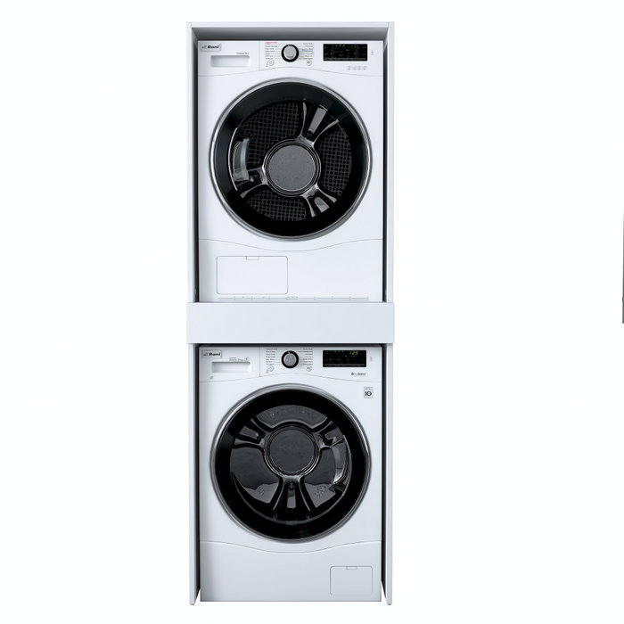 Hanah Home KD113 - 3856 Armario de Baño Blanco 66.6x189x65 cm